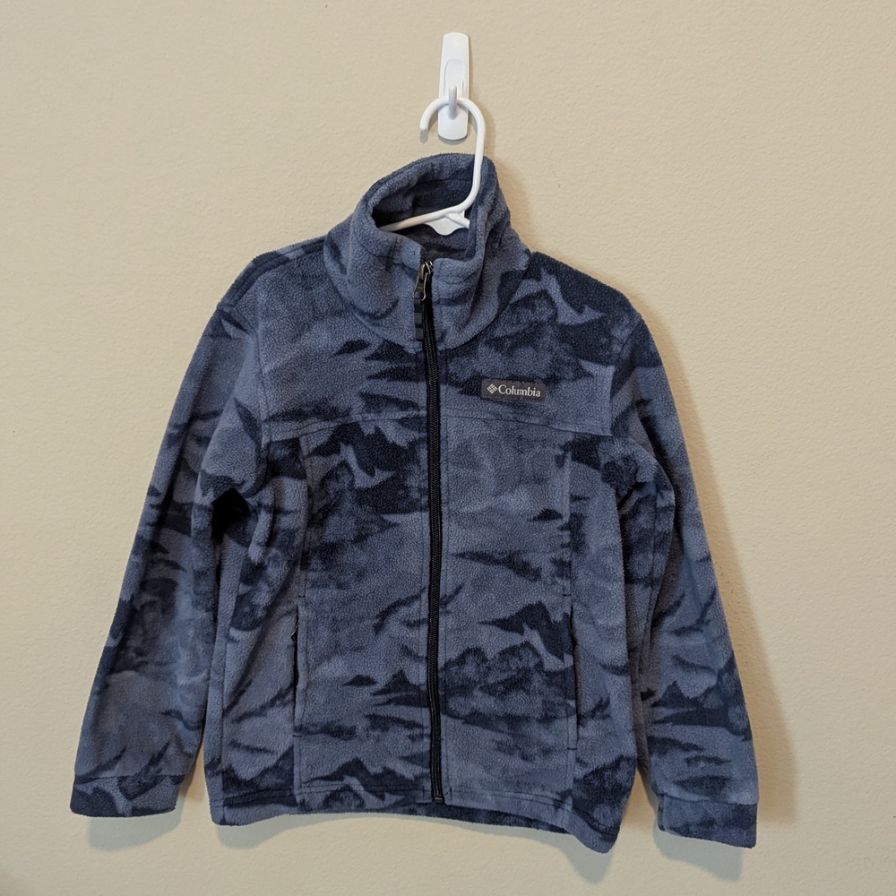 Columbia Boy's Zing III Printed Fleece Sweater Size XS 6/7